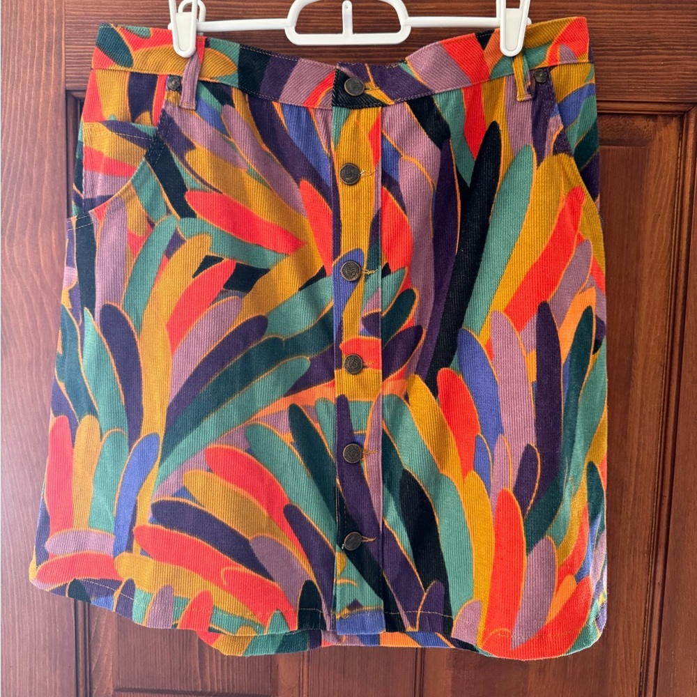 Farm Rio Kiki Corduroy Mini Skirt